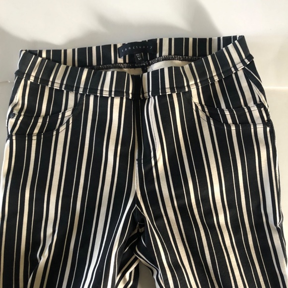 NWOT Sanctuary Jeggings, Striped Black & Off White - Picture 4 of 7